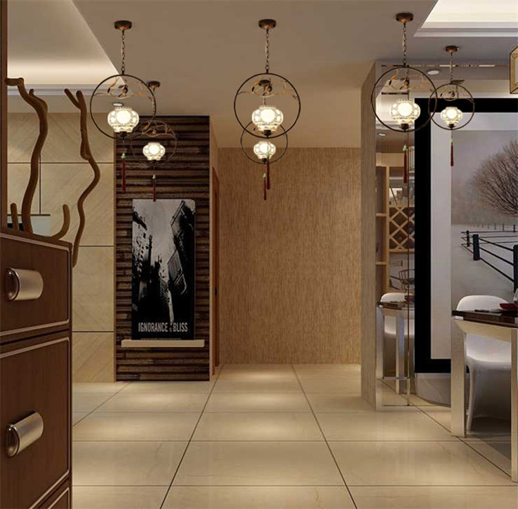 家佳樂文學(xué)仿青花瓷禪意禪意創(chuàng)意小鳥吊燈