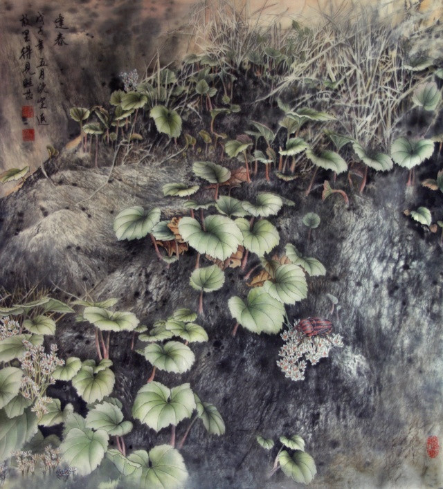 傅畦芷工筆色彩水墨國(guó)畫(huà)欣賞