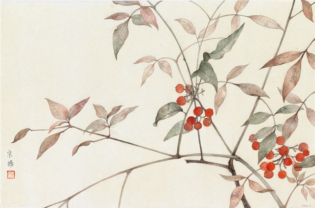 古典清雅宋揚國畫植物家具工筆畫(二)