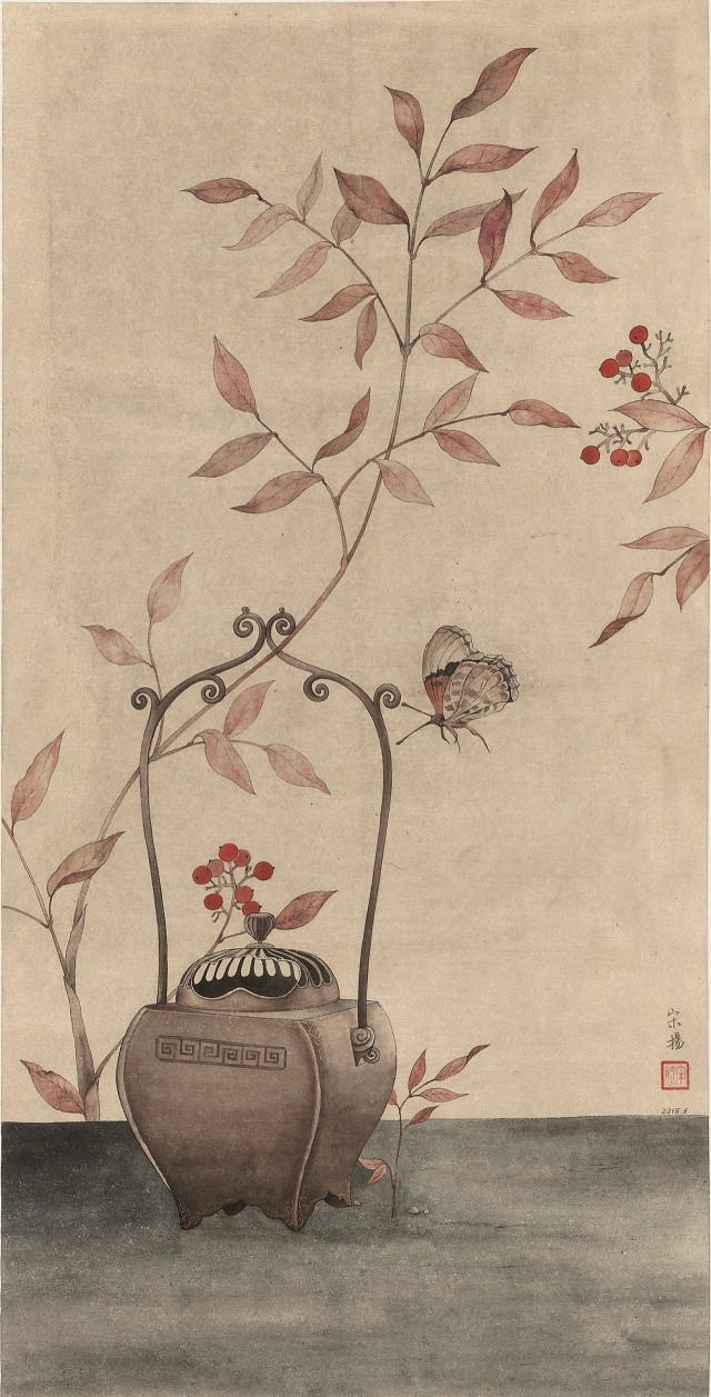 古典清雅宋揚(yáng)國(guó)畫植物家具工筆畫（二）