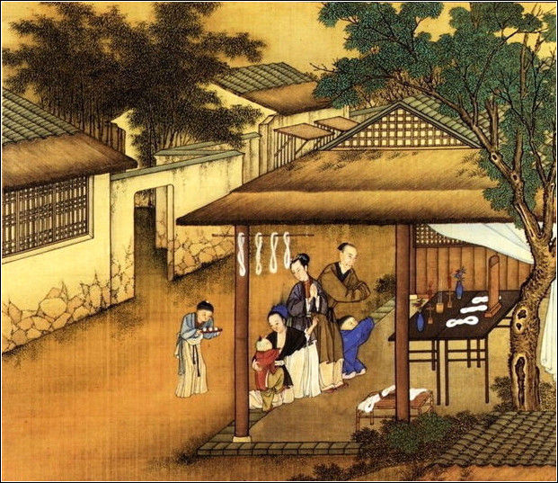 中國24節(jié)氣古畫圖，超美國畫插畫欣賞