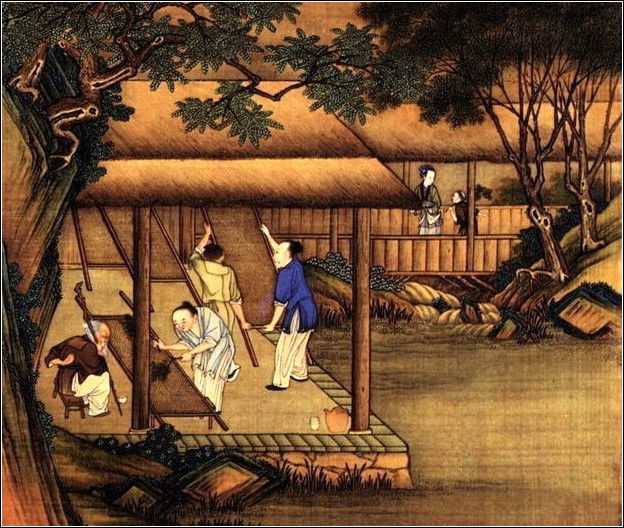 中國24節(jié)氣古畫圖，超美國畫插畫欣賞