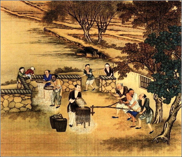 中國24節(jié)氣古畫圖，超美國畫插畫欣賞