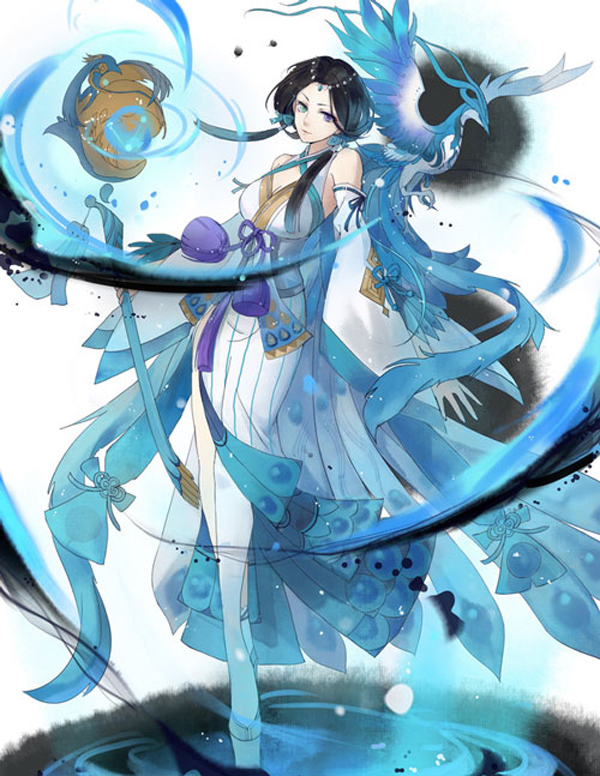 陰陽師八百比丘尼古風圖片