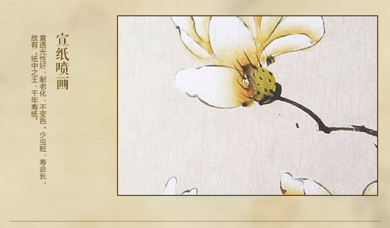 家佳樂(lè)文學(xué)圓形國(guó)畫花鳥元素中式吸頂燈