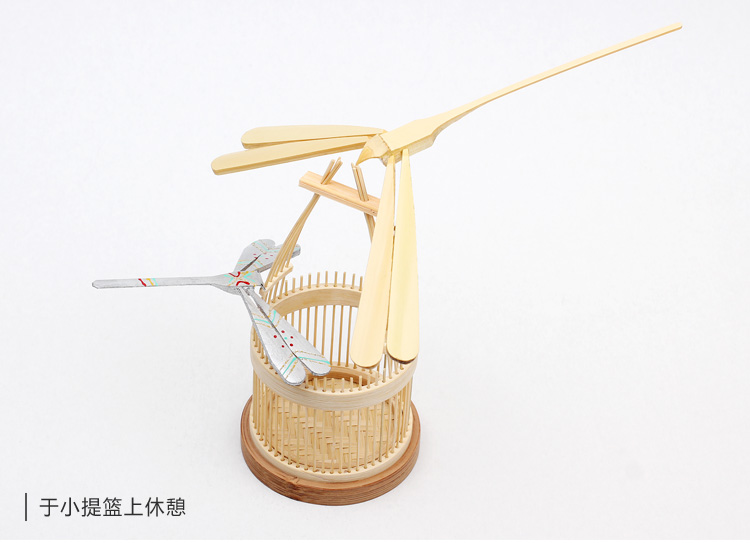 家佳樂文學純手工竹制品平衡竹蜻蜓筆筒