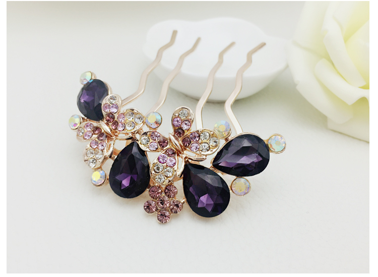 家佳樂文學(xué)珍珠發(fā)梳插梳可愛氣質(zhì)頭飾首飾