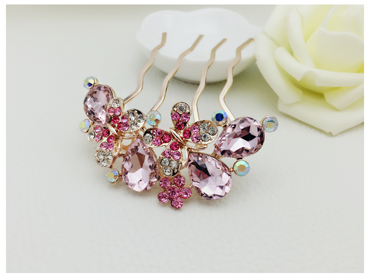 家佳樂文學(xué)珍珠發(fā)梳插梳可愛氣質(zhì)頭飾首飾