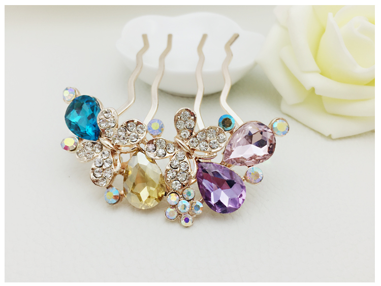 家佳樂文學(xué)珍珠發(fā)梳插梳可愛氣質(zhì)頭飾首飾