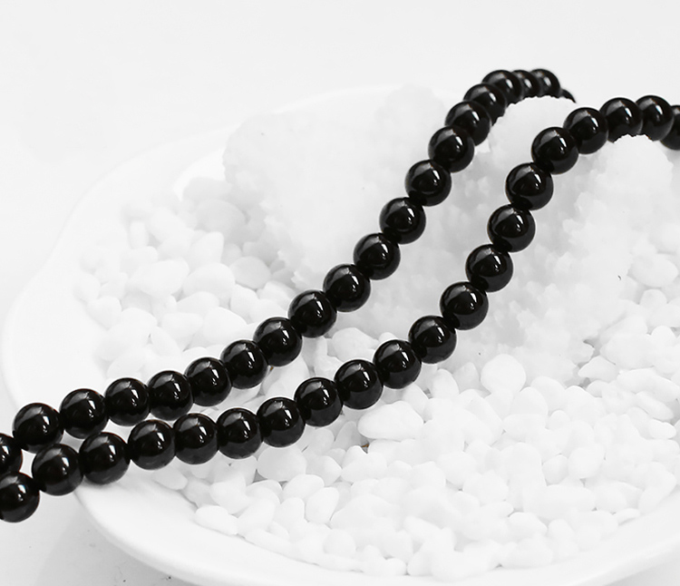 奢華復(fù)古水晶黑瑪瑙毛衣長(zhǎng)款項(xiàng)鏈