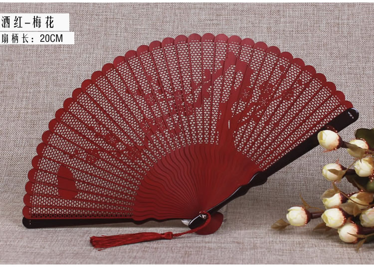 家佳樂文學(xué)復(fù)古迷你全竹高檔扇子鏤空