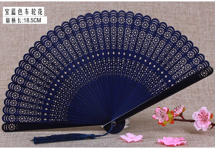 家佳樂文學(xué)復(fù)古迷你全竹高檔扇子鏤空