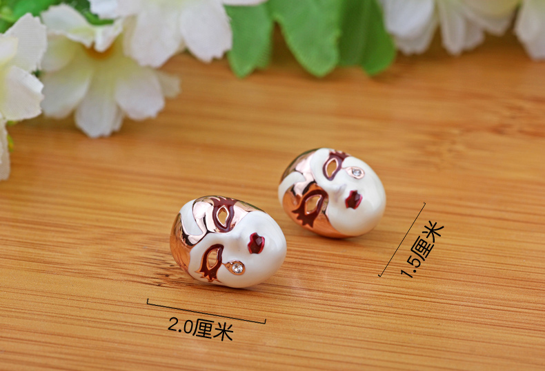 優(yōu)雅的家佳樂文學(xué)京劇臉譜耳環(huán)