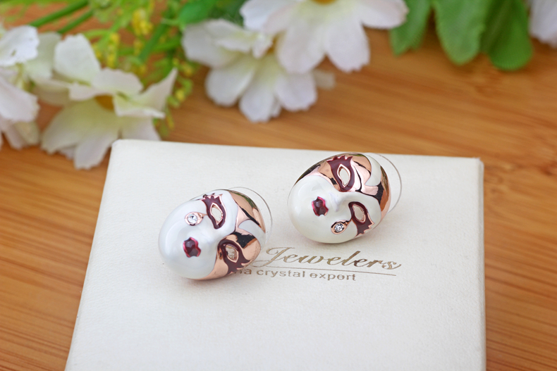 優(yōu)雅的家佳樂文學(xué)京劇臉譜耳環(huán)