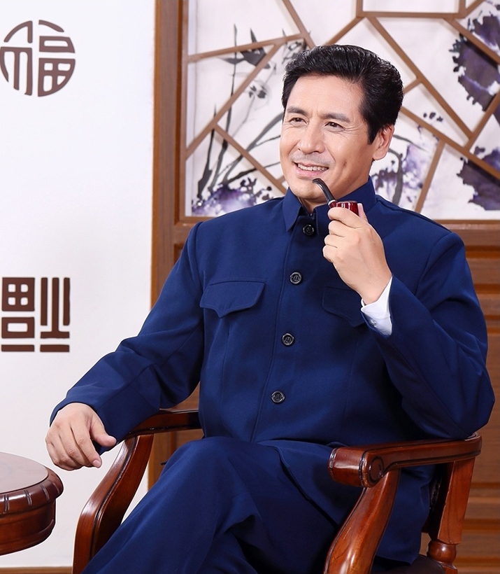 家佳樂文學精練大方中老年中山裝