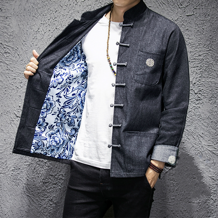 家佳樂文學(xué)夾克立領(lǐng)唐裝