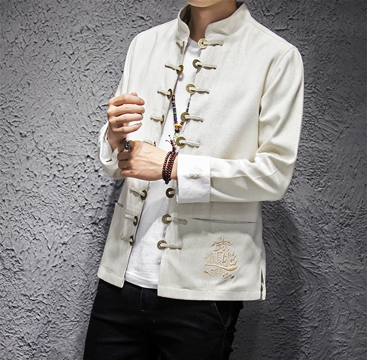 家佳樂文學(xué)夾克立領(lǐng)唐裝