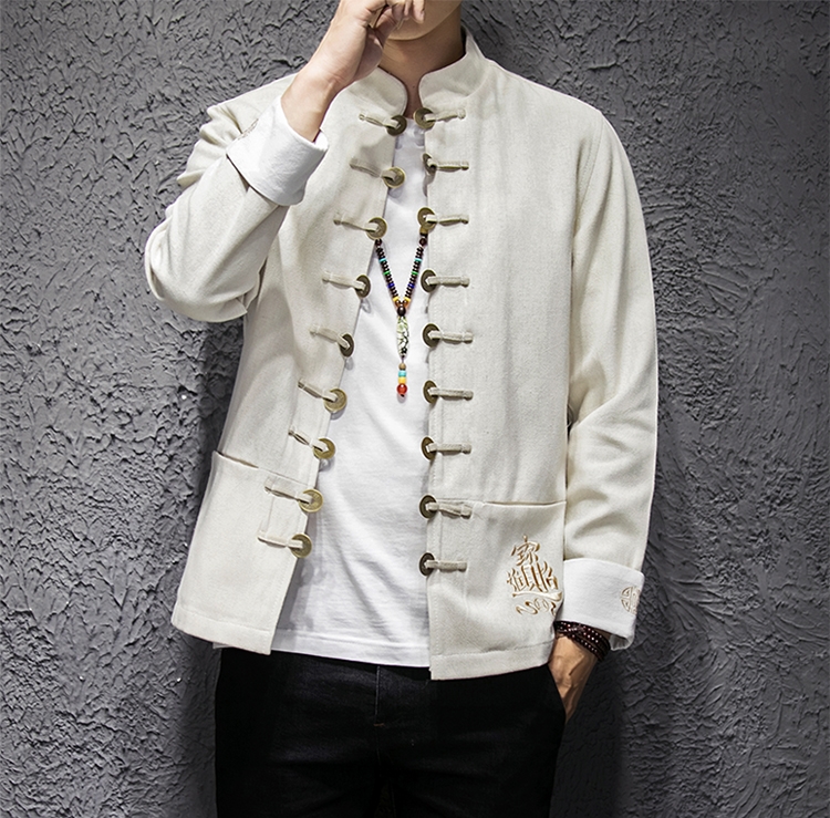 家佳樂文學(xué)夾克立領(lǐng)唐裝