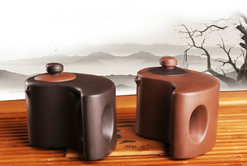 太極陰陽(yáng)紫砂壺，創(chuàng)意家佳樂(lè)文學(xué)格紫砂壺