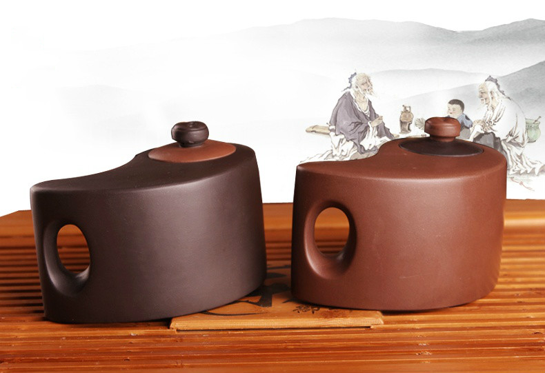 太極陰陽(yáng)紫砂壺，創(chuàng)意家佳樂(lè)文學(xué)格紫砂壺