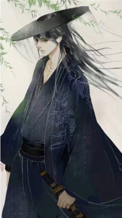 古風(fēng)唯美插畫，抽象細膩的手繪插畫