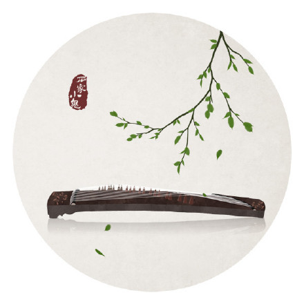 新春寓景插畫，家佳樂文學手繪插畫