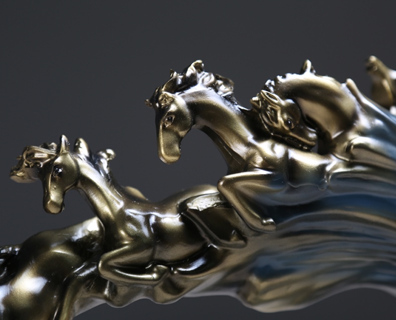 萬(wàn)馬奔騰工藝品，家佳樂(lè)文學(xué)馬到成功擺飾