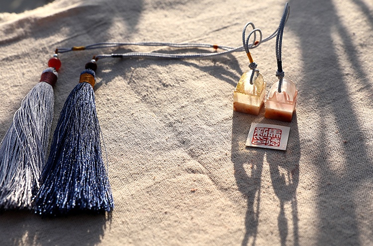 純手工壽山石印章，精致小巧印章圖片