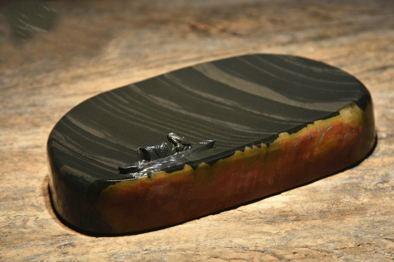 金皮籽簡樸硯臺，自然意境中國硯臺