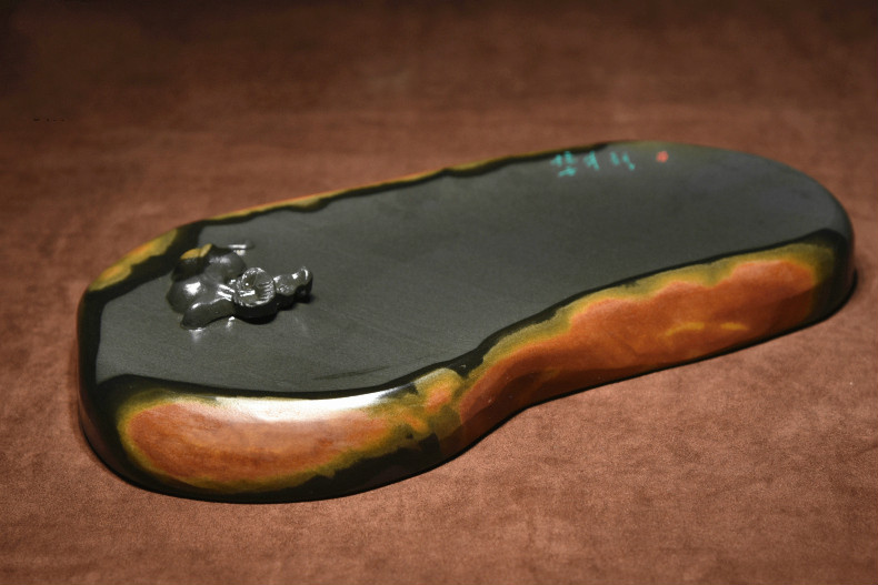 金皮籽簡樸硯臺，自然意境中國硯臺