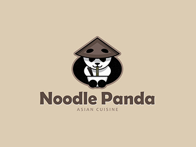 個性鮮明面條logo，精美面館簡易logo