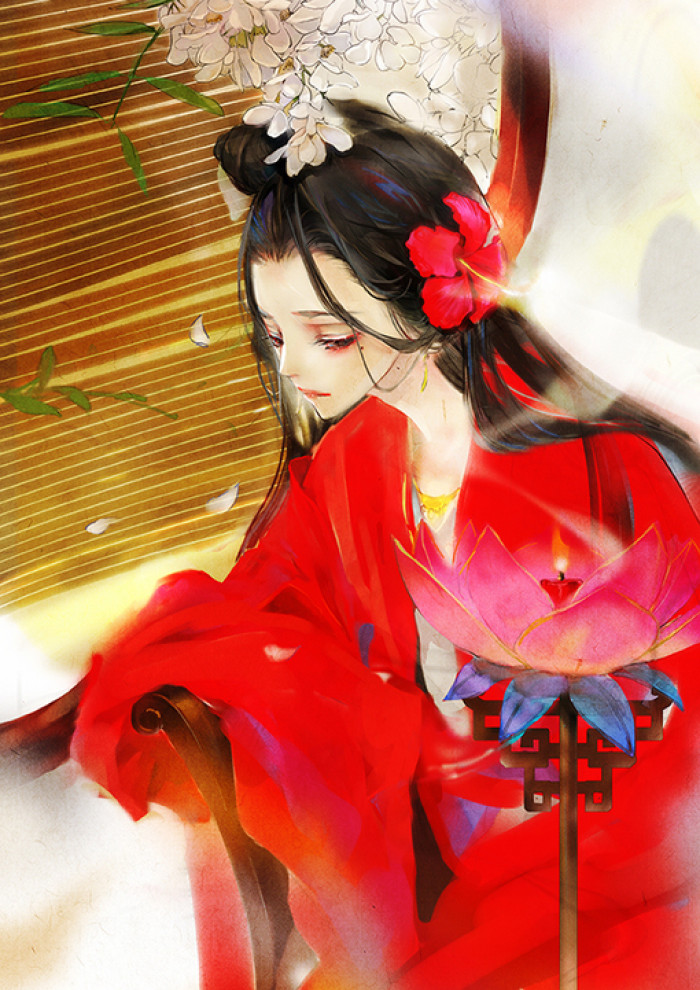 古風精美插畫，細膩精品手繪插畫