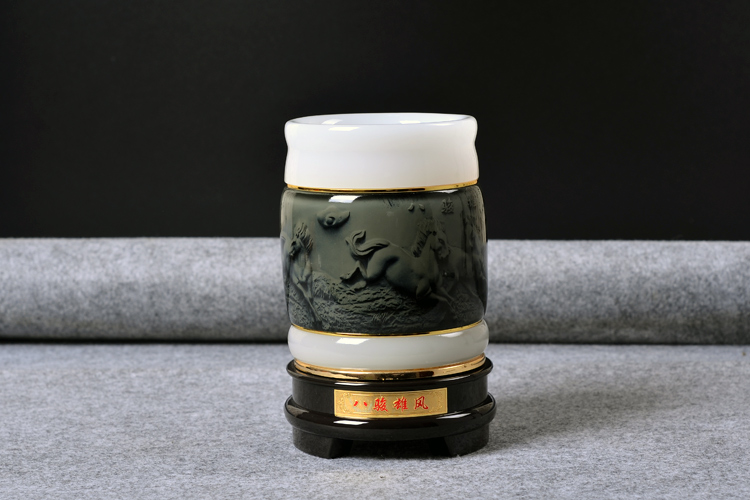 兵馬俑精致筆筒，送禮首選精品筆筒