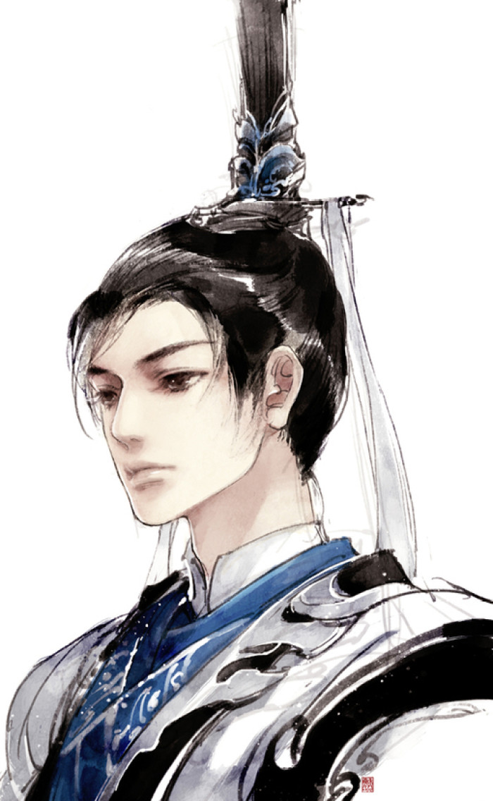 唯美人物插畫，詩意家佳樂文學(xué)手繪插畫