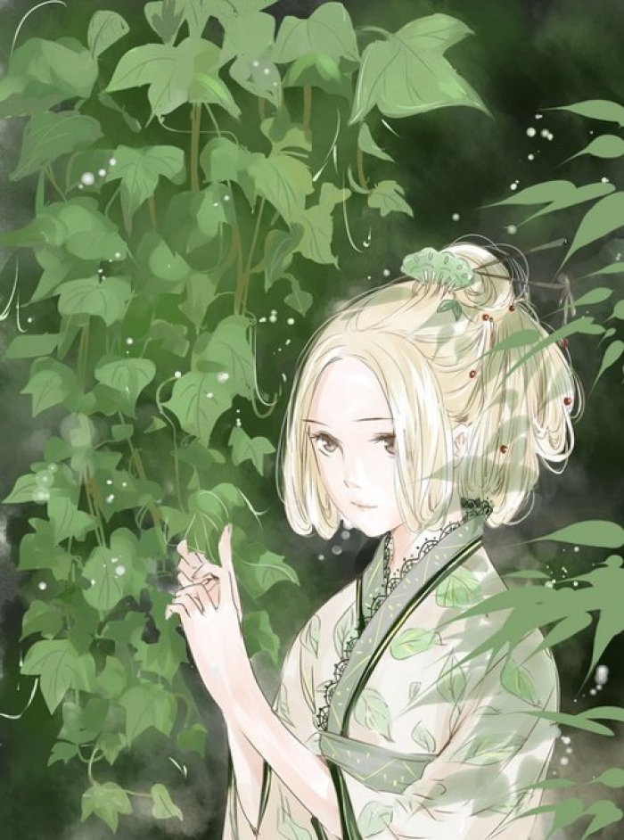 相見茫然詩(shī)意插畫，中國(guó)古風(fēng)手繪插畫