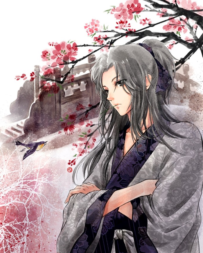 相見茫然詩(shī)意插畫，中國(guó)古風(fēng)手繪插畫