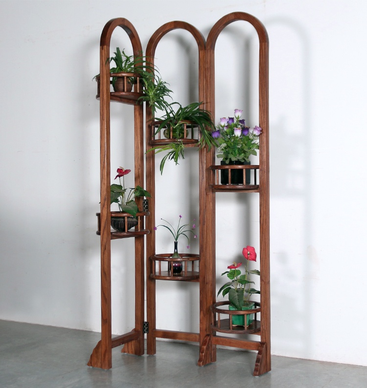 簡約花藝雅韻屏風(fēng)，百搭中式屏風(fēng)