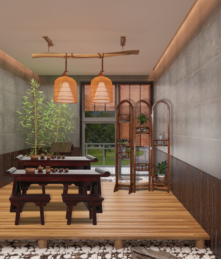 簡約花藝雅韻屏風(fēng)，百搭中式屏風(fēng)