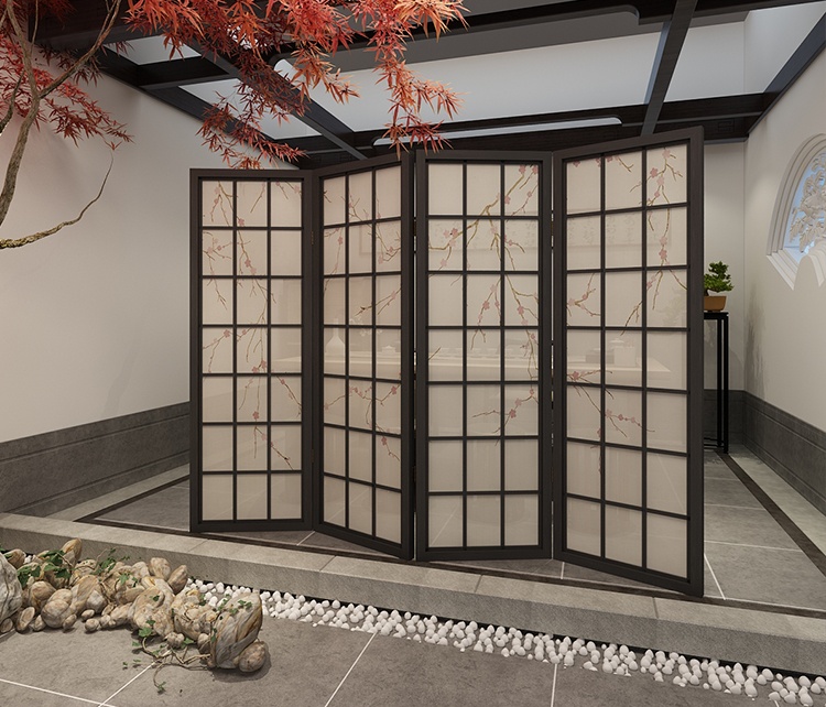 梅花油布屏風，經典中式屏風