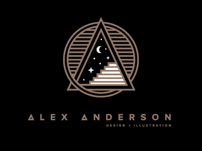 月球創(chuàng)意logo，個(gè)性logo設(shè)計(jì)