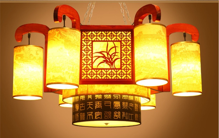 水墨國(guó)畫(huà)典雅燈具，精致雅韻燈具設(shè)計(jì)