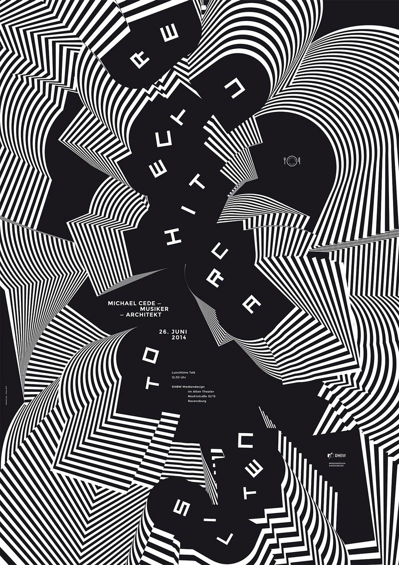 視覺沖擊海報(bào)，三維視角海報(bào)設(shè)計(jì)