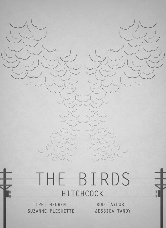 黑暗風(fēng)格電影海報，簡易個性海報設(shè)計