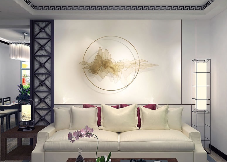 天水一色簡約工藝品，精美華貴壁掛裝飾工藝品