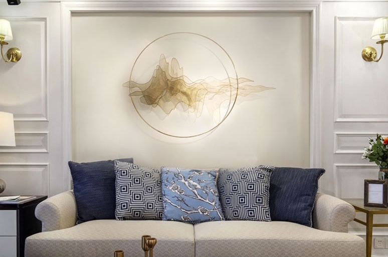 天水一色簡約工藝品，精美華貴壁掛裝飾工藝品