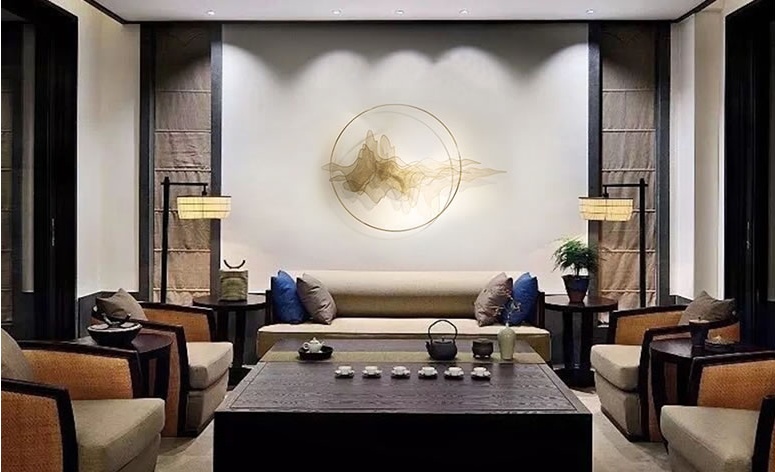 天水一色簡約工藝品，精美華貴壁掛裝飾工藝品