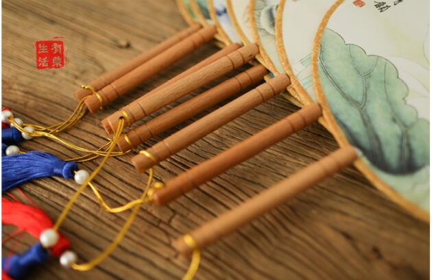 古典漢風宮廷團扇，清新文藝復古圓扇子