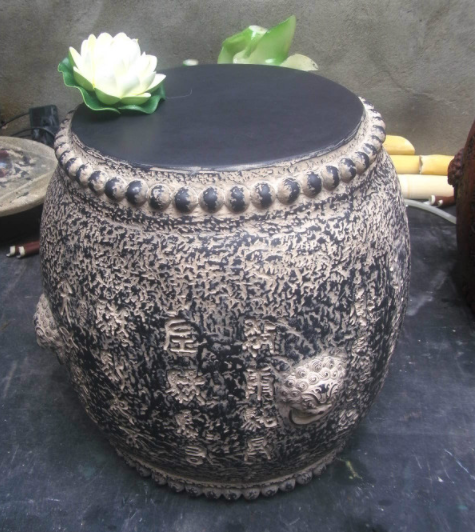 中式復(fù)古家具鼓形圓凳凳子