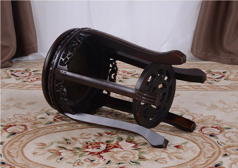 中式仿古家用鼓凳，實(shí)木繡墩古箏凳子