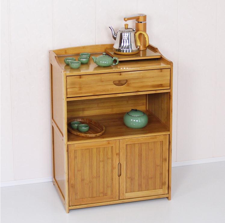 高檔多功能水架茶具實木置物柜子